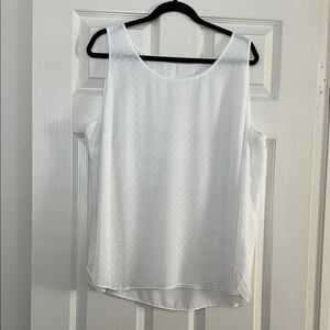 Chic White Polka Dot Tank Top